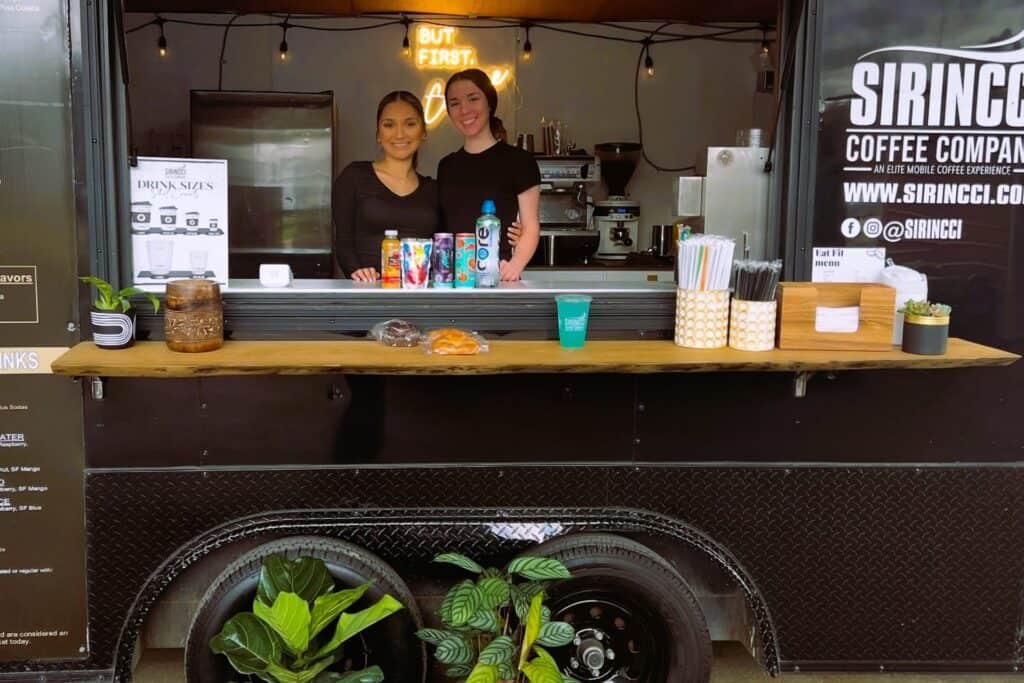 Coffee catering truck